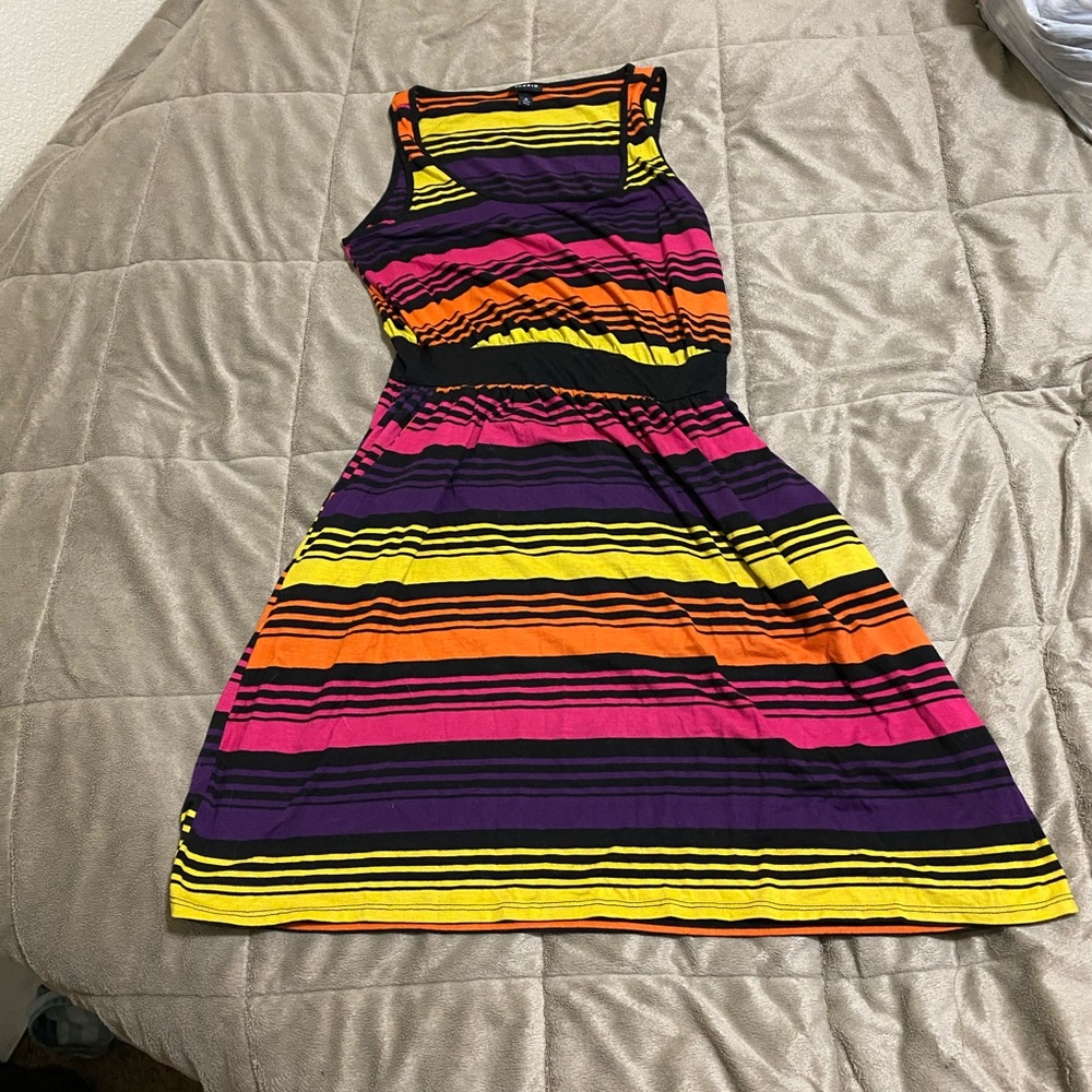 Torrid Preowned Multicolored striped dress